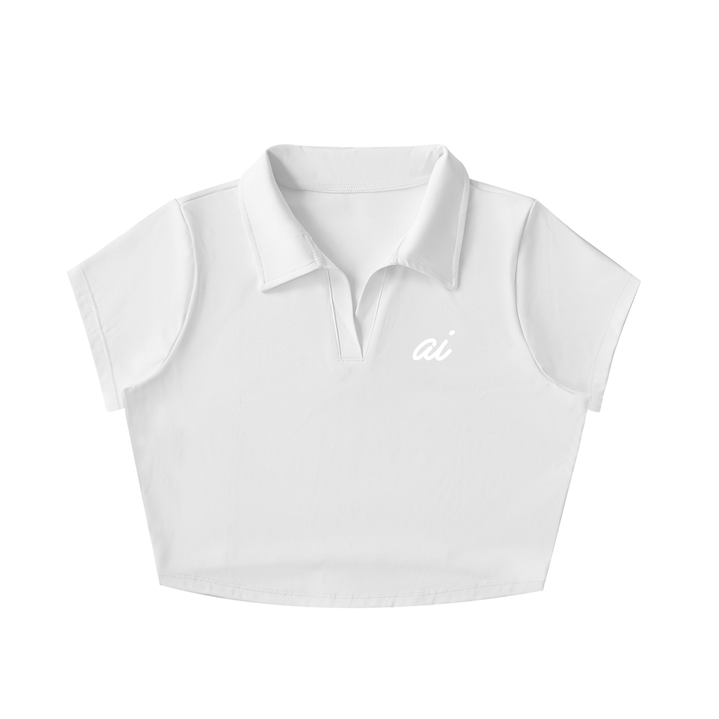 WOMEN'S CROP POLO