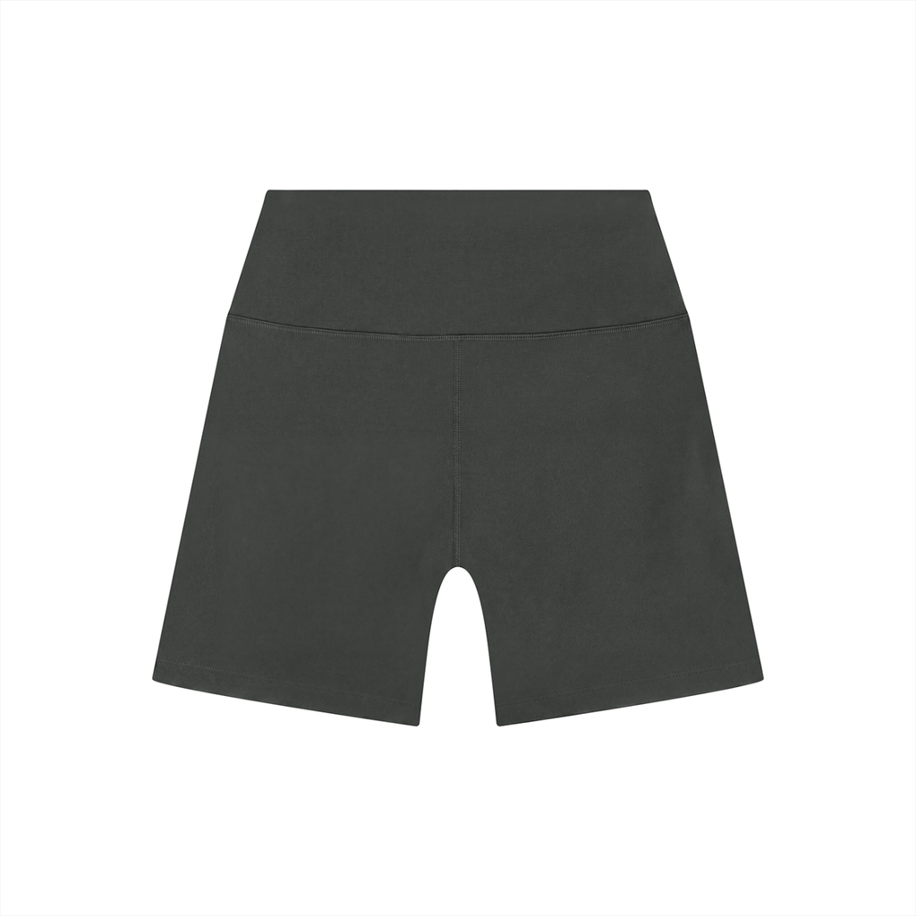 WOMEN'S STRIPED HIGH RISE YOGA SHORTS