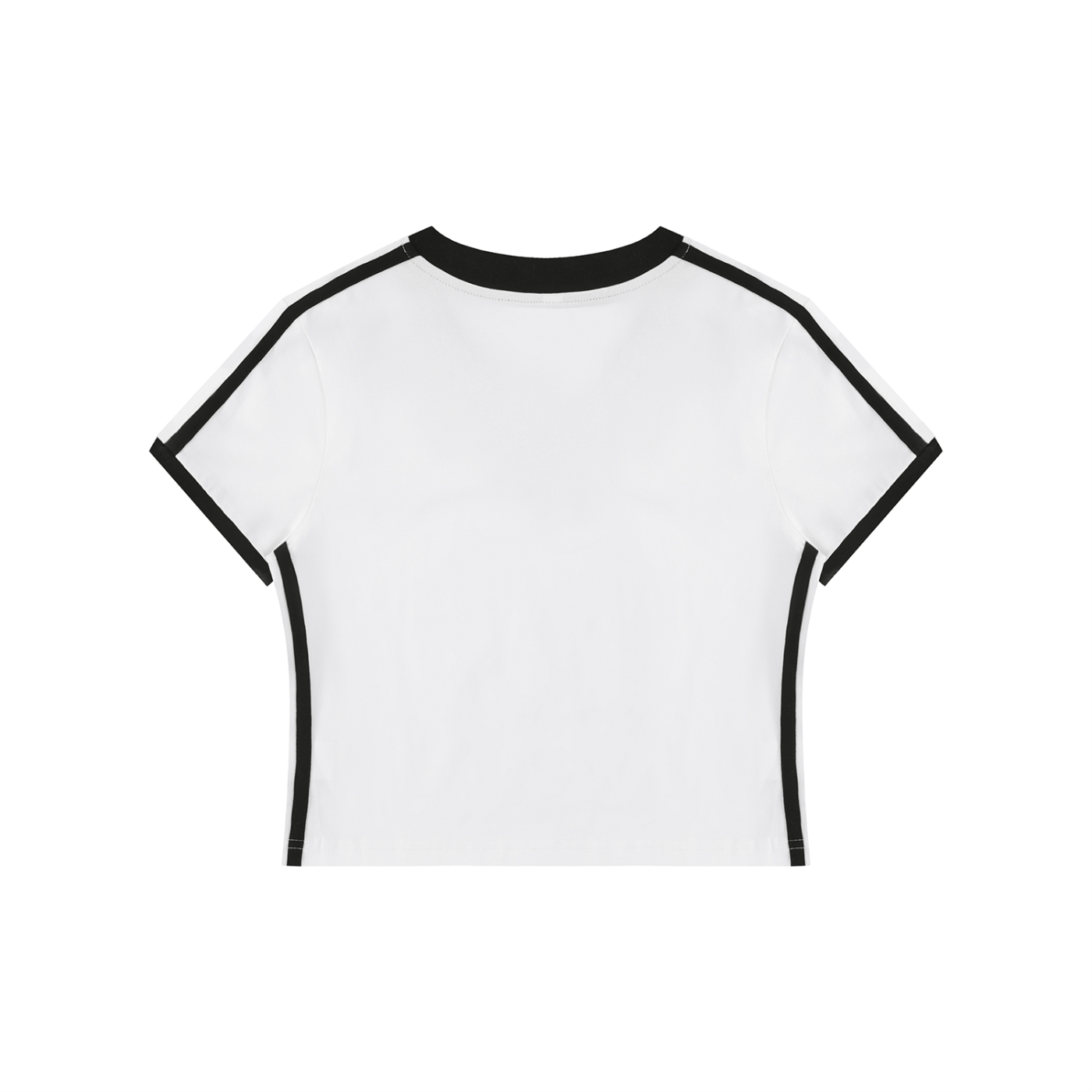 WOMEN'S RETRO V-NECK CROP TEE
