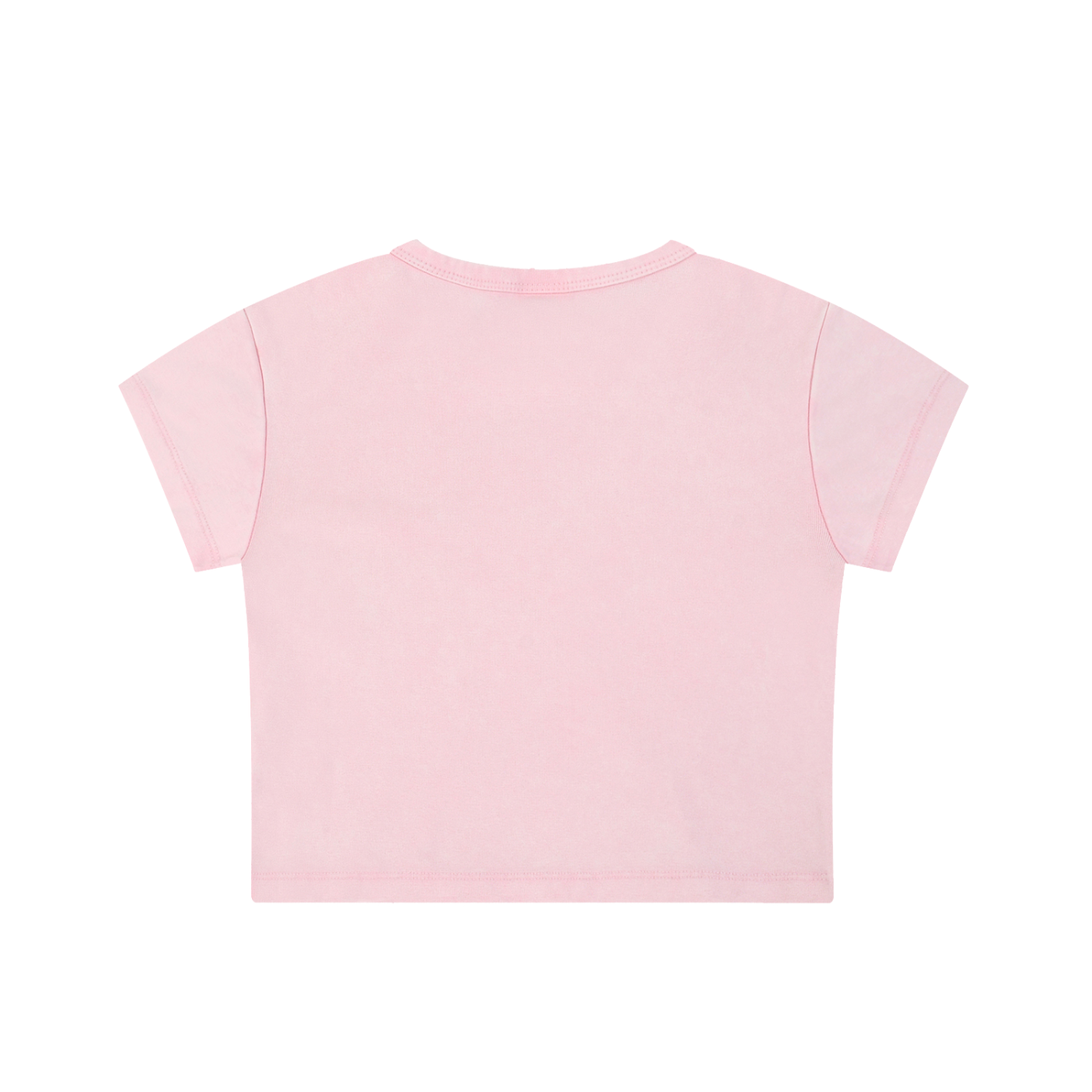SS CROP TEE (SNOW WASH)