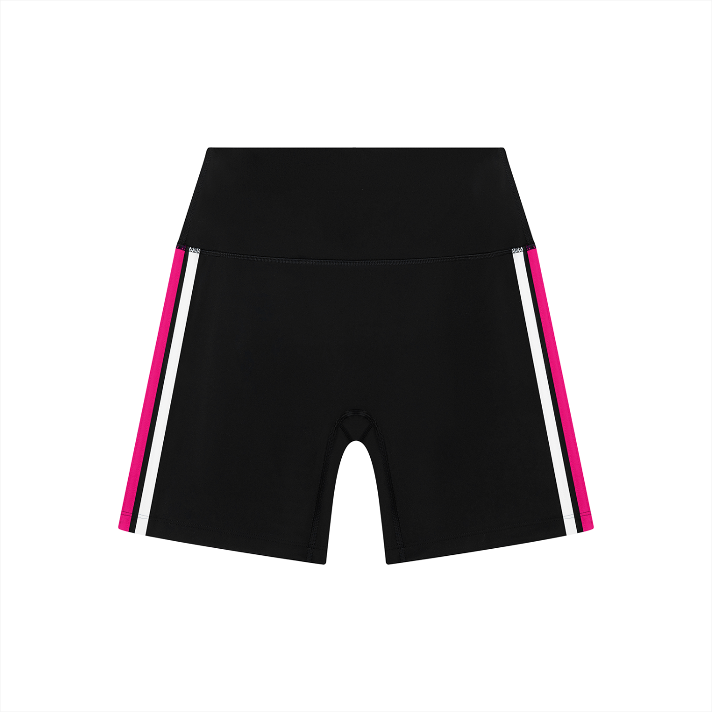 WOMEN'S STRIPED HIGH RISE YOGA SHORTS