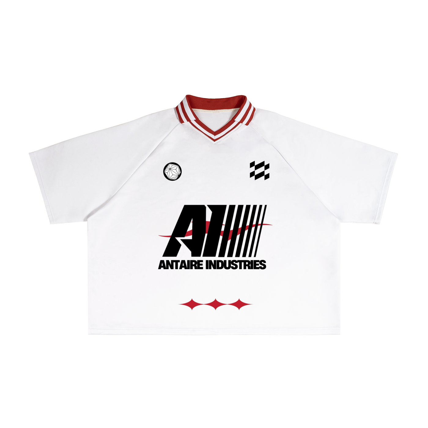 VARSITY BOXY COLLAR TEE