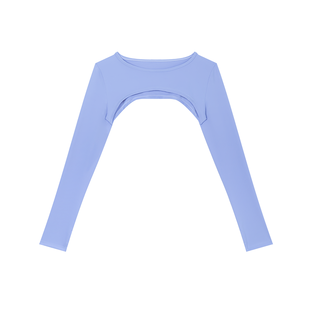 WOMEN'S CUTOUT LONG SLEEVE YOGA SHRUG