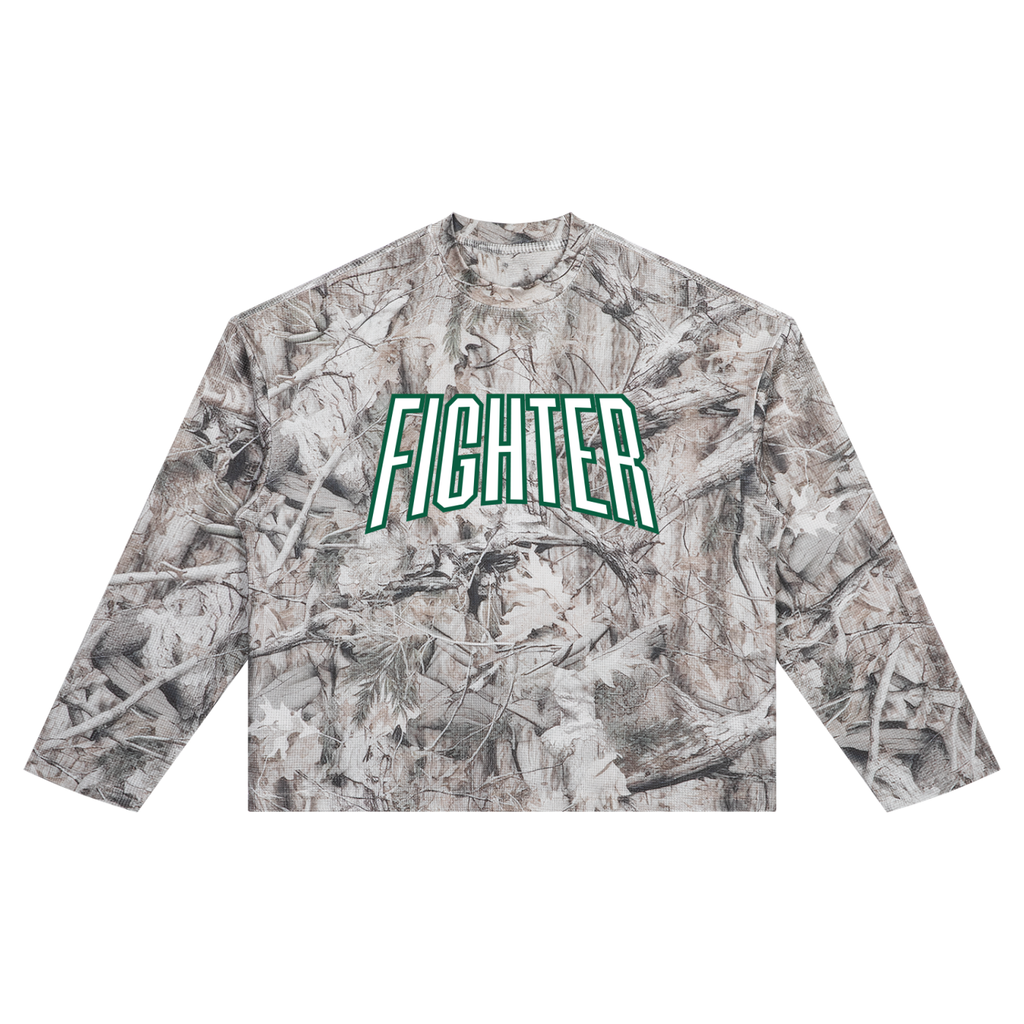 FIGHTER CAMO WAFFLE LONG SLEEVE