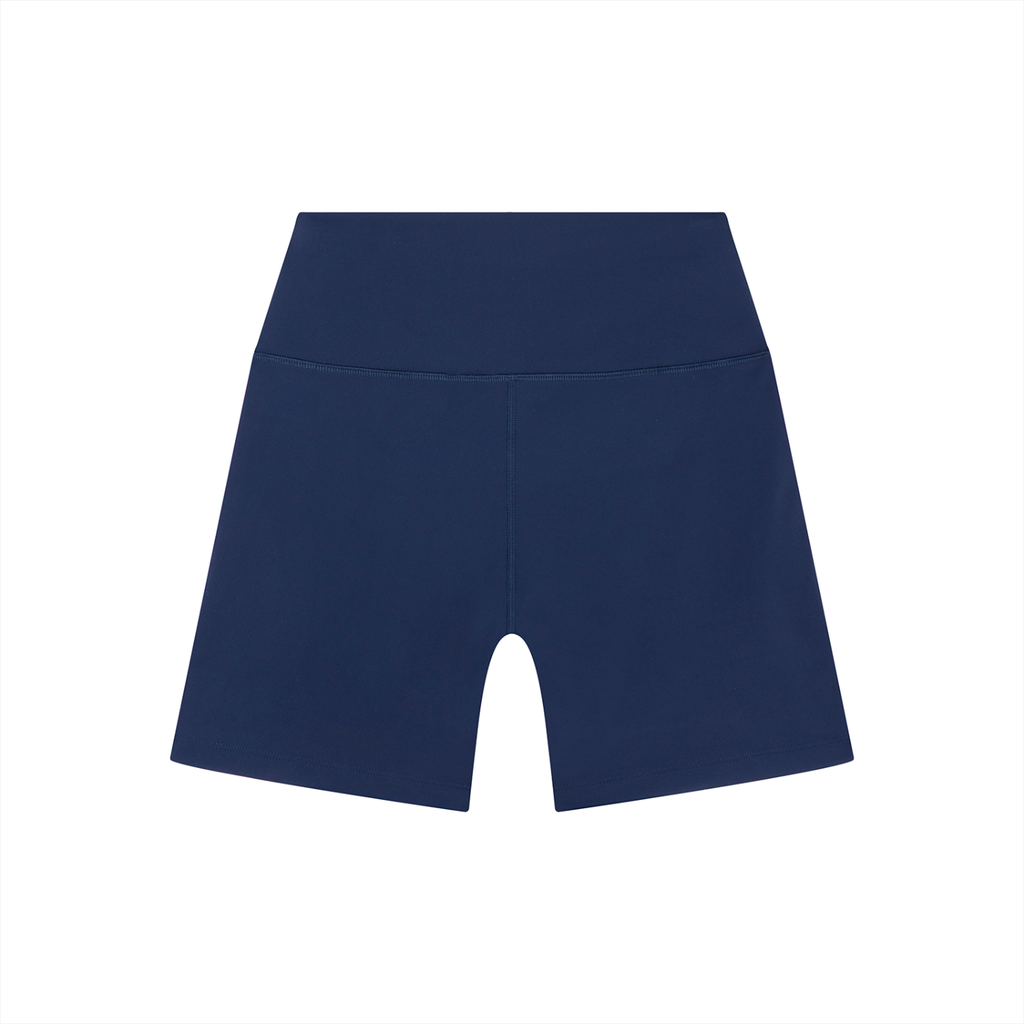 WOMEN'S STRIPED HIGH RISE YOGA SHORTS