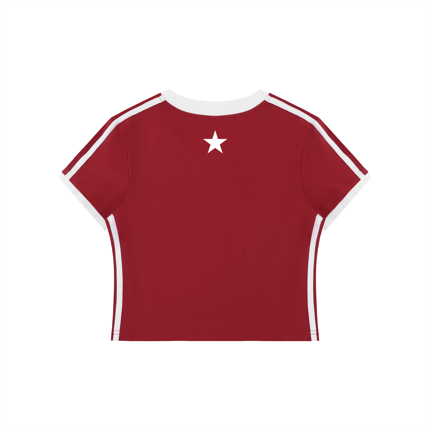 WOMEN'S RETRO V-NECK CROP TEE