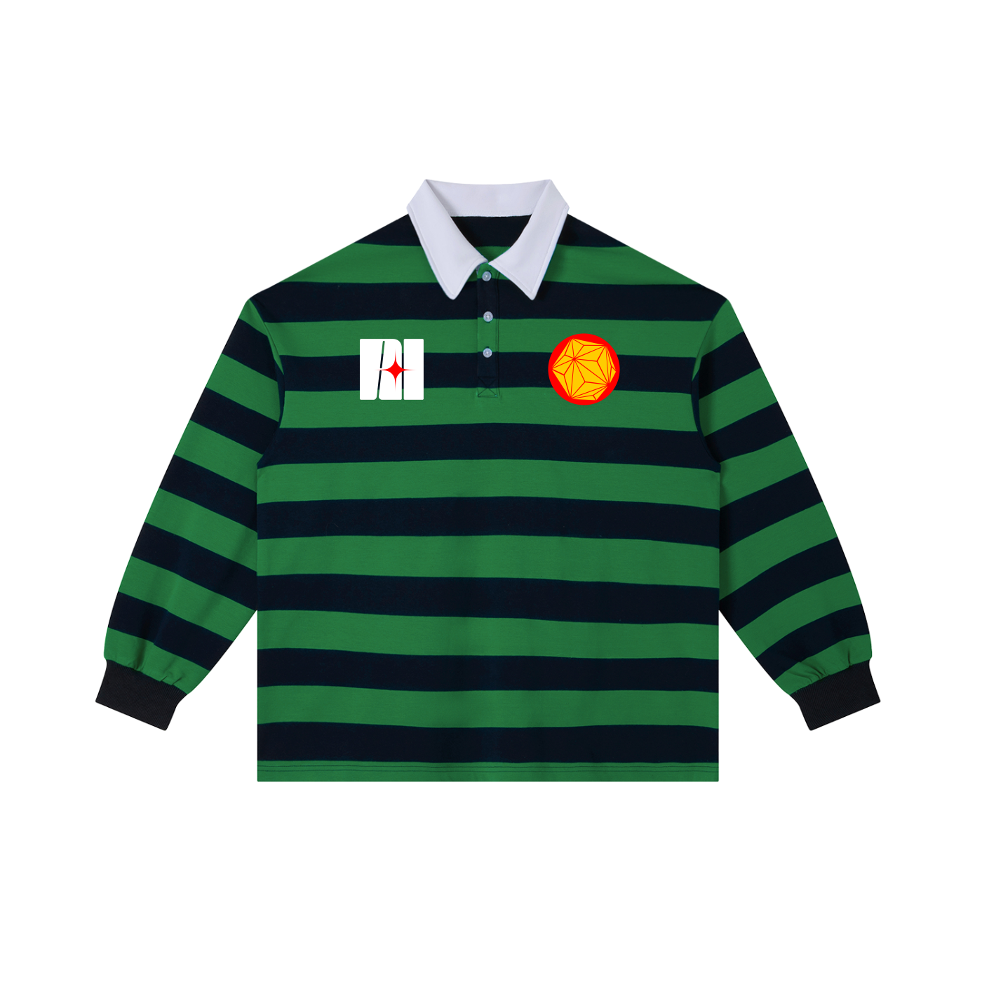 STRIPED POLO LONG-SLEEVE