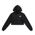 WOMEN'S CROPPED ZIP HOODIE
