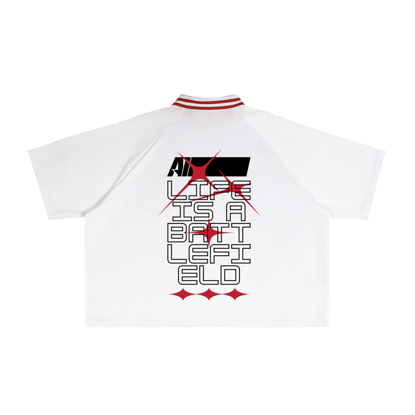 VARSITY BOXY COLLAR TEE