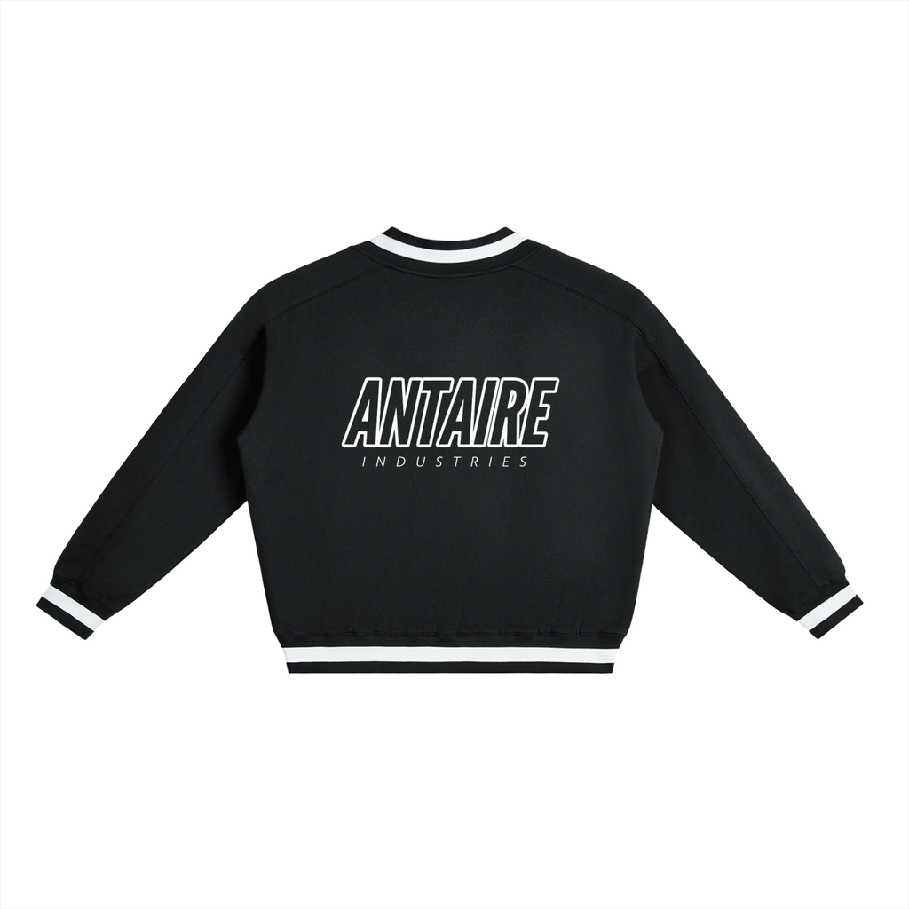 VARSITY V-NECK BOXY SWEATSHIRT
