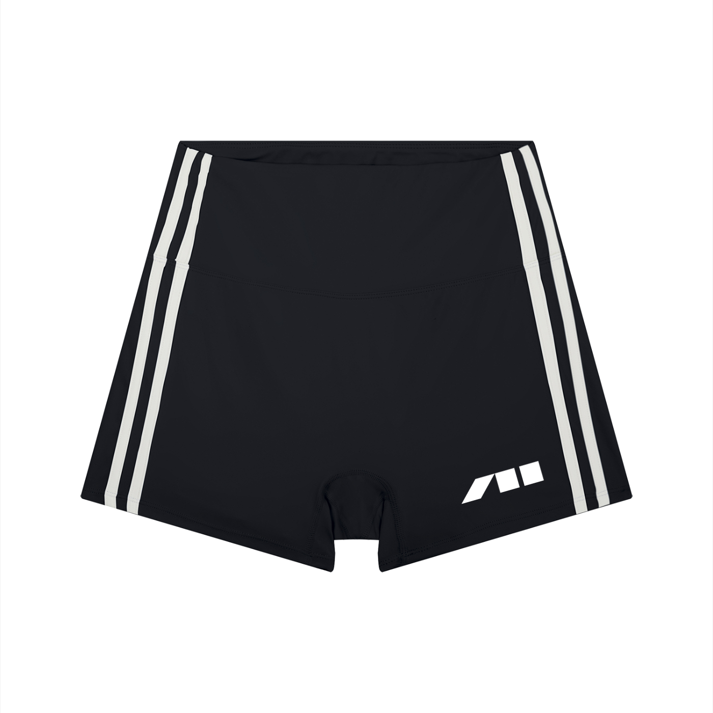 WOMEN'S HIGH-WAIST STRIPED YOGA SHORTS