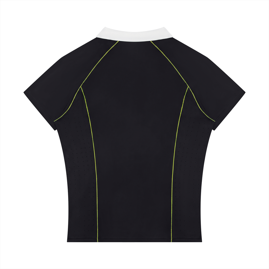 WOMEN'S SLIM QUARTER-ZIP POLO