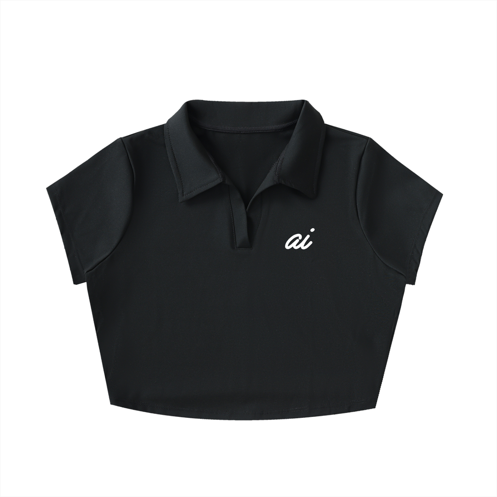 WOMEN'S CROP POLO
