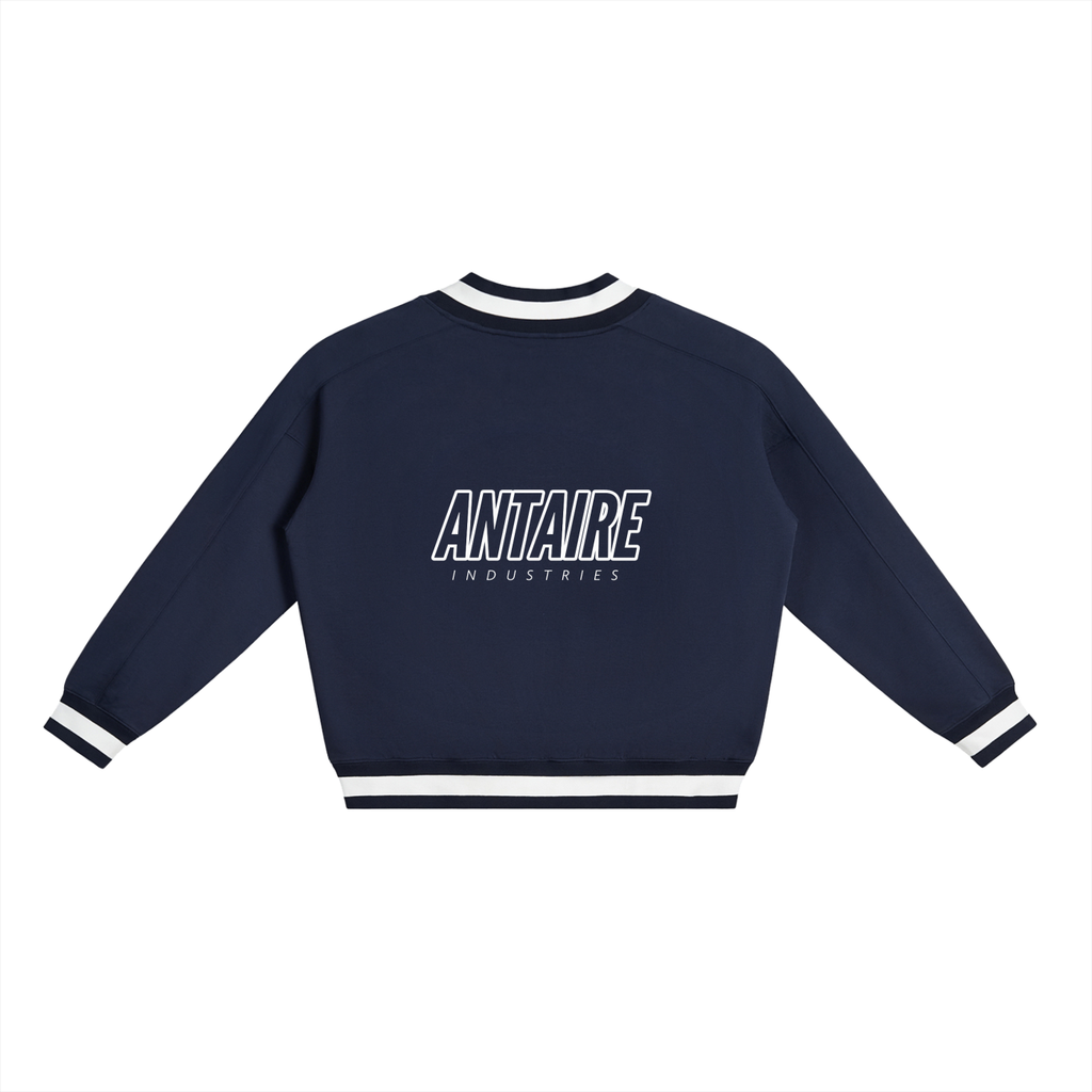 VARSITY V-NECK BOXY SWEATSHIRT