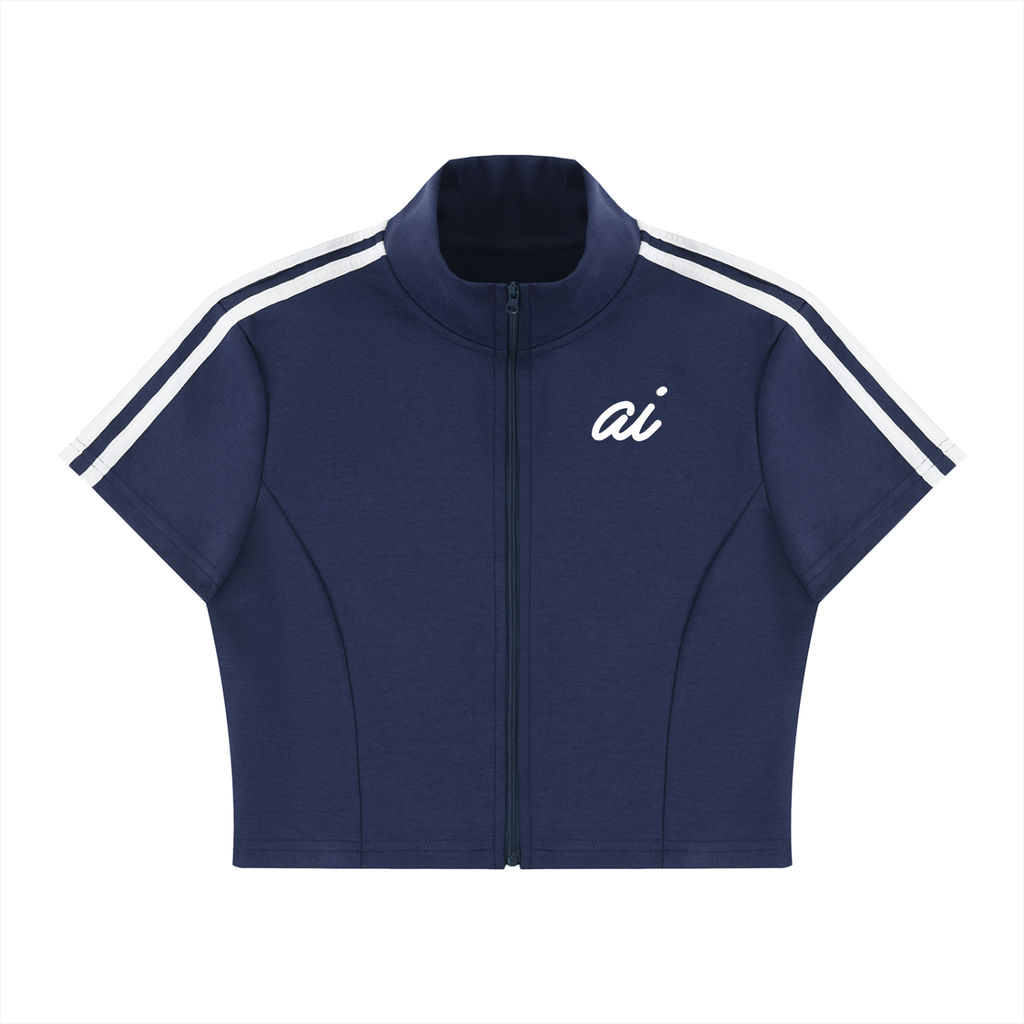 WOMEN'S ACTIVE CROP ZIP