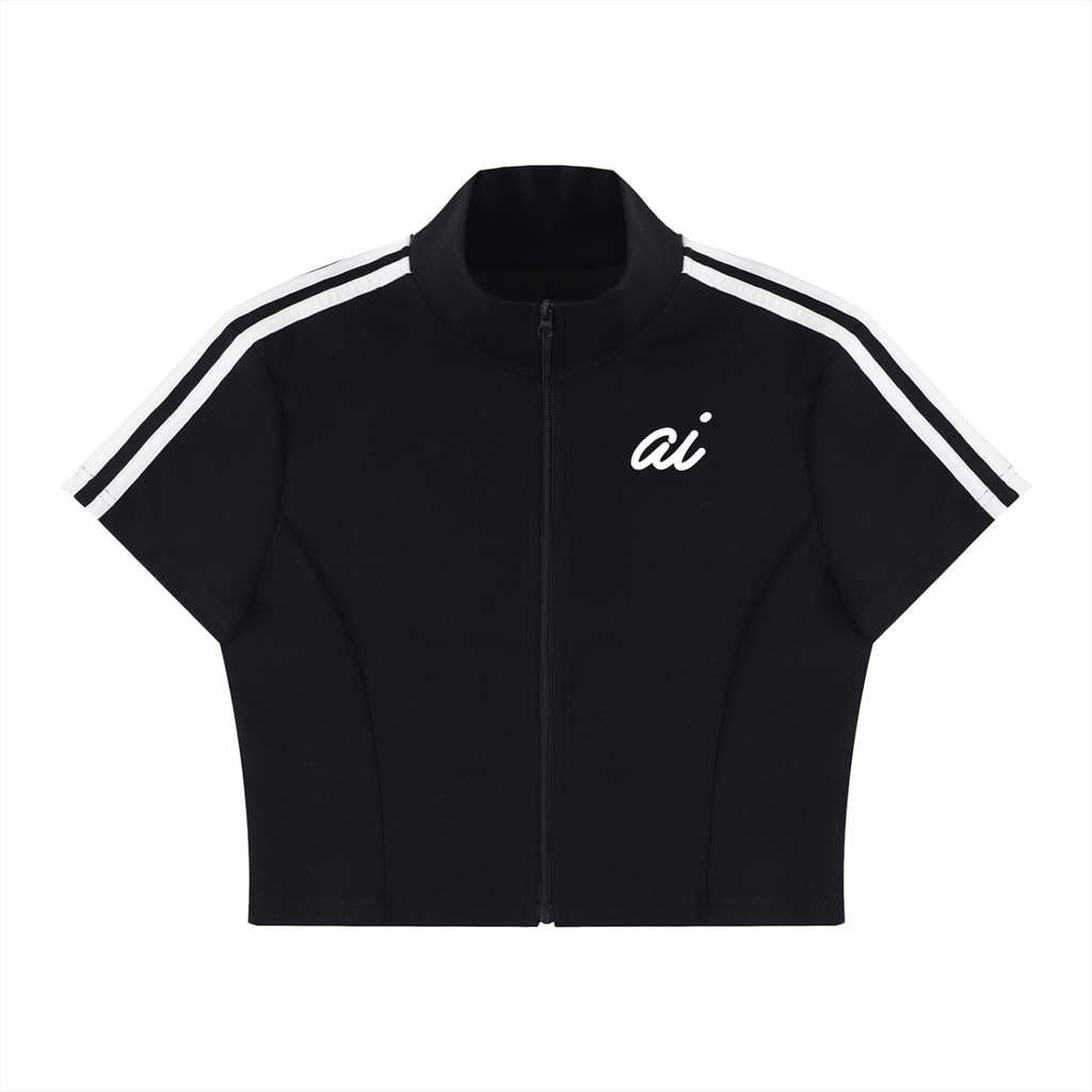 WOMEN'S ACTIVE CROP ZIP