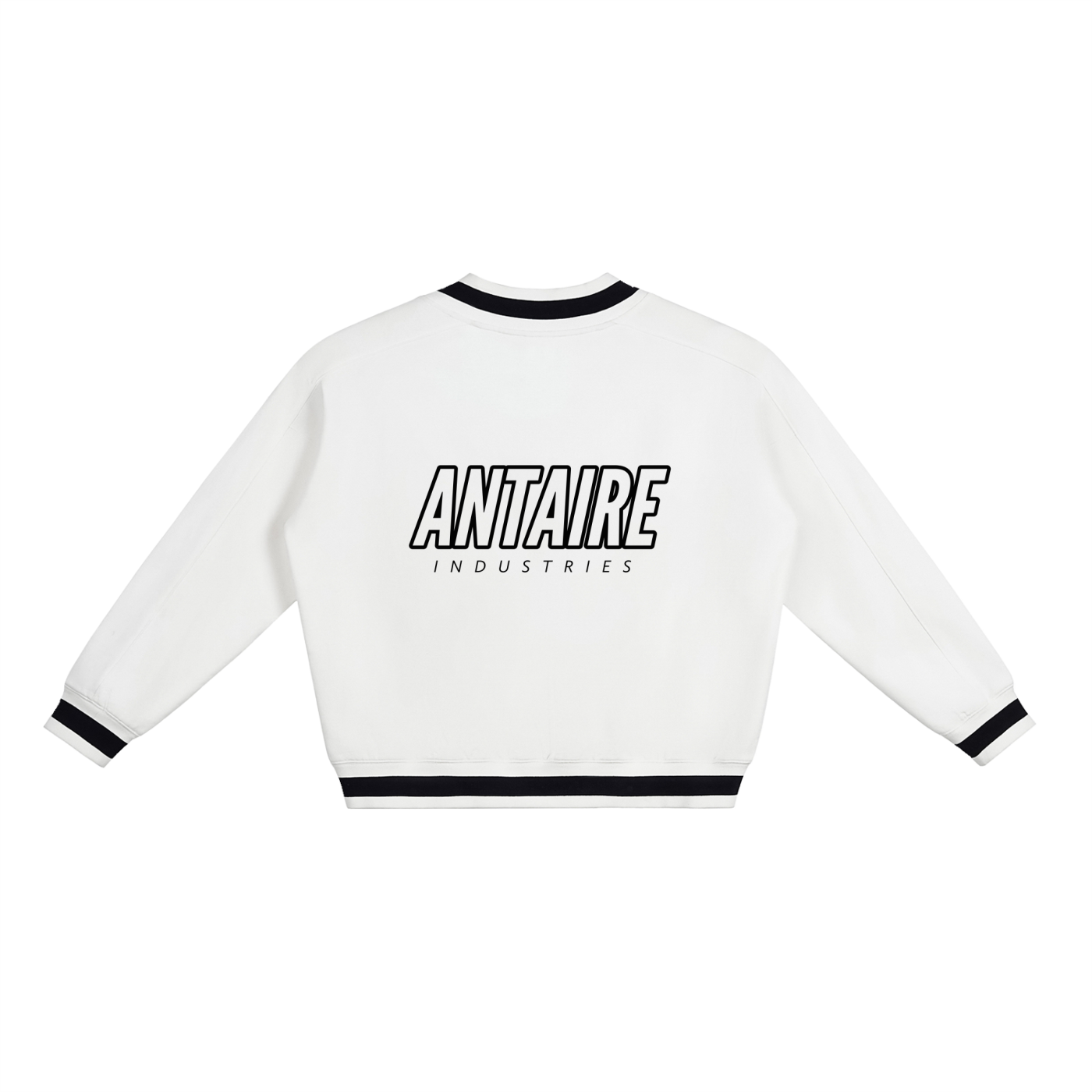 VARSITY V-NECK BOXY SWEATSHIRT
