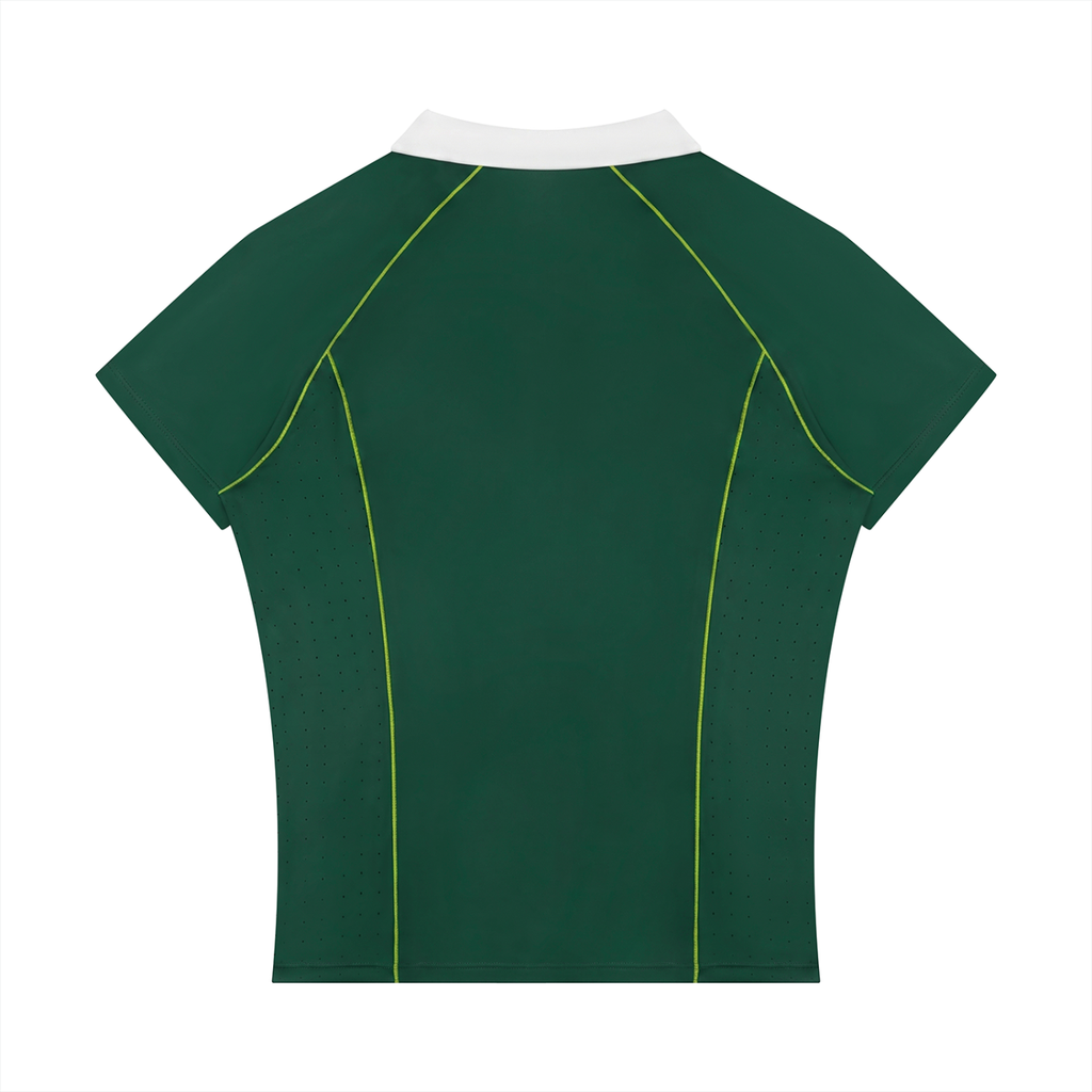 WOMEN'S SLIM QUARTER-ZIP POLO