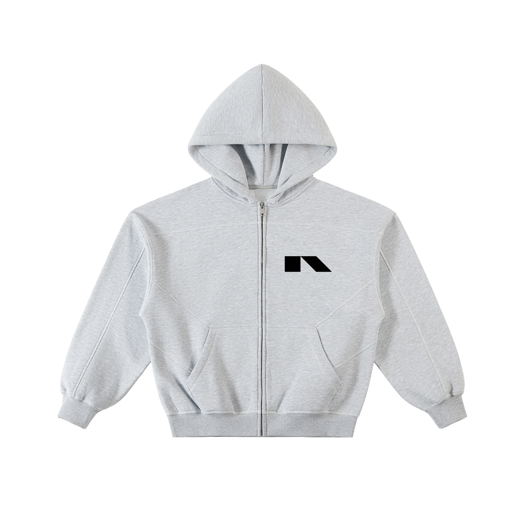 CROSS-STITCHED HOODIE