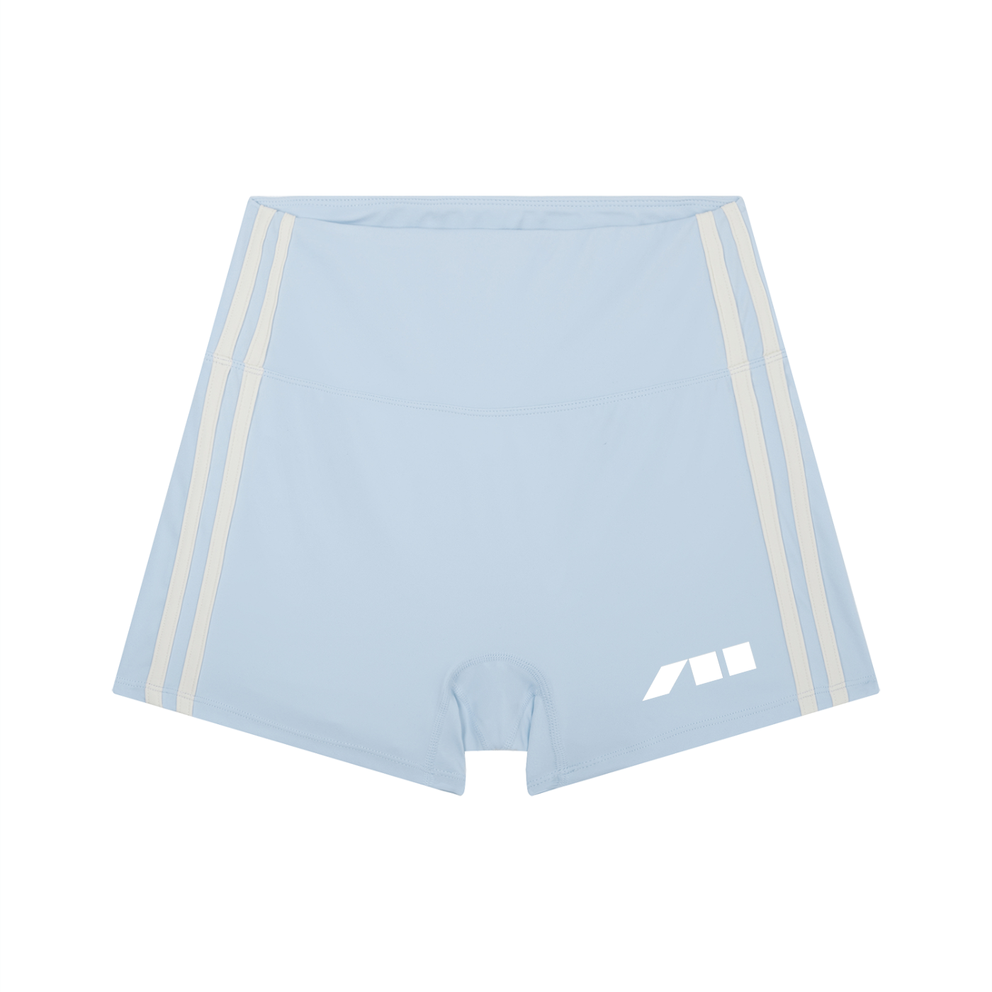 WOMEN'S HIGH-WAIST STRIPED YOGA SHORTS
