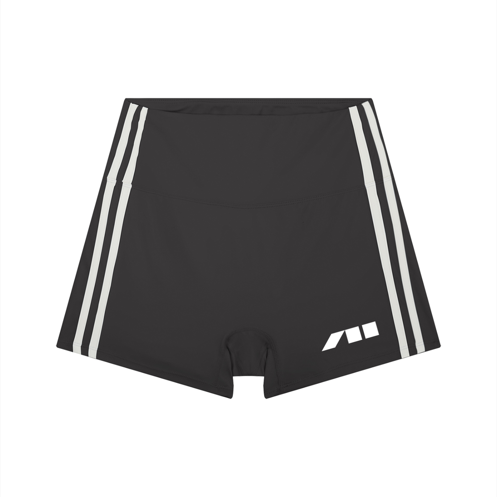 WOMEN'S HIGH-WAIST STRIPED YOGA SHORTS