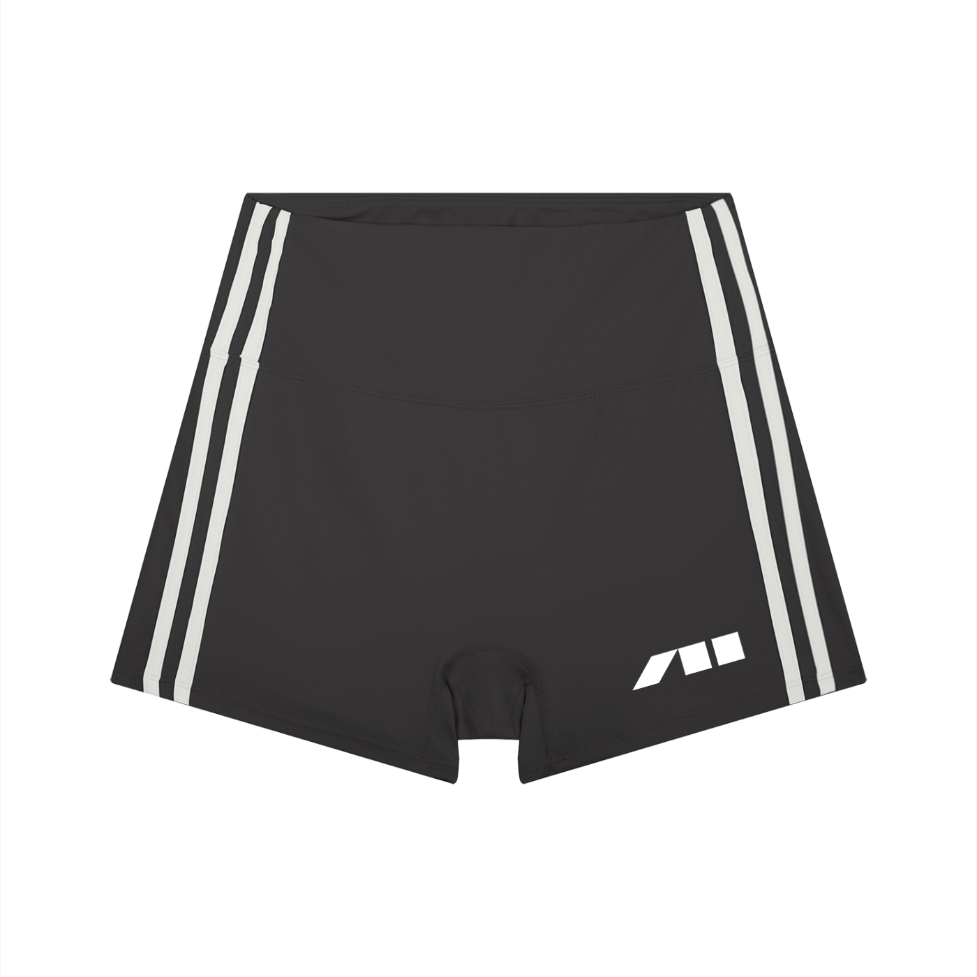 WOMEN'S HIGH-WAIST STRIPED YOGA SHORTS