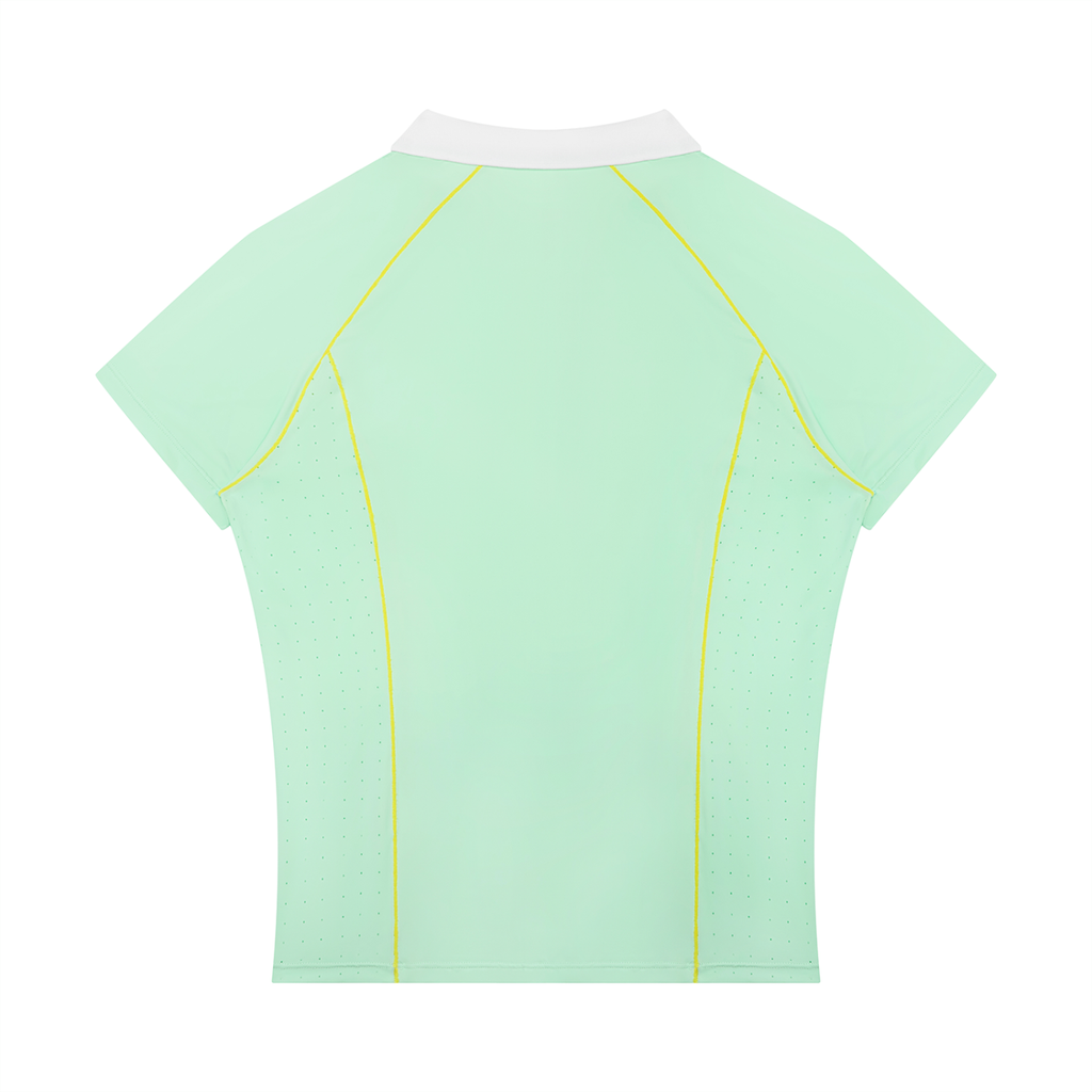 WOMEN'S SLIM QUARTER-ZIP POLO