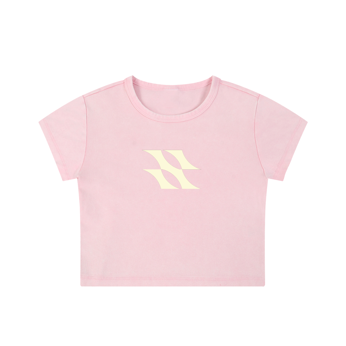 SS CROP TEE (SNOW WASH)