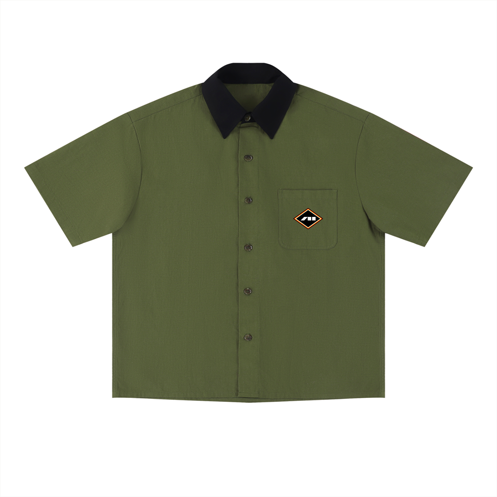 CONTRAST BUTTON-DOWN