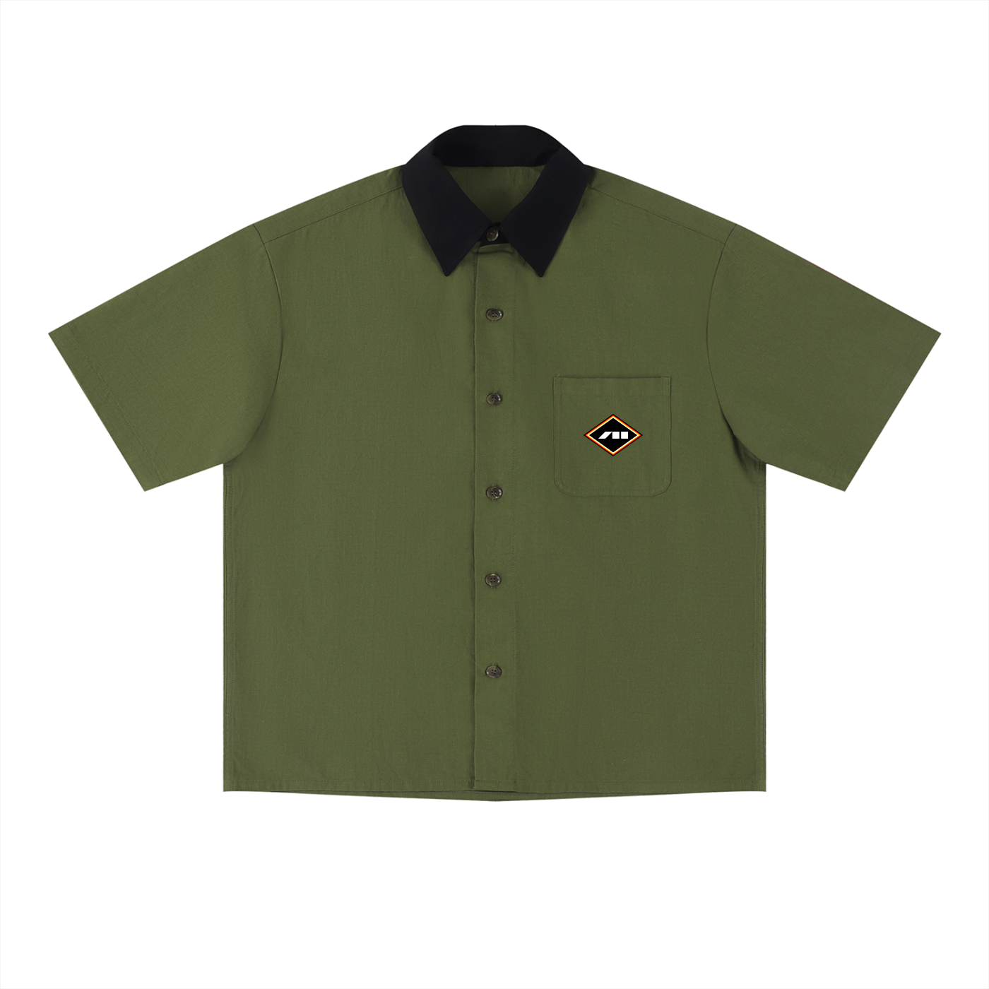 CONTRAST BUTTON-DOWN